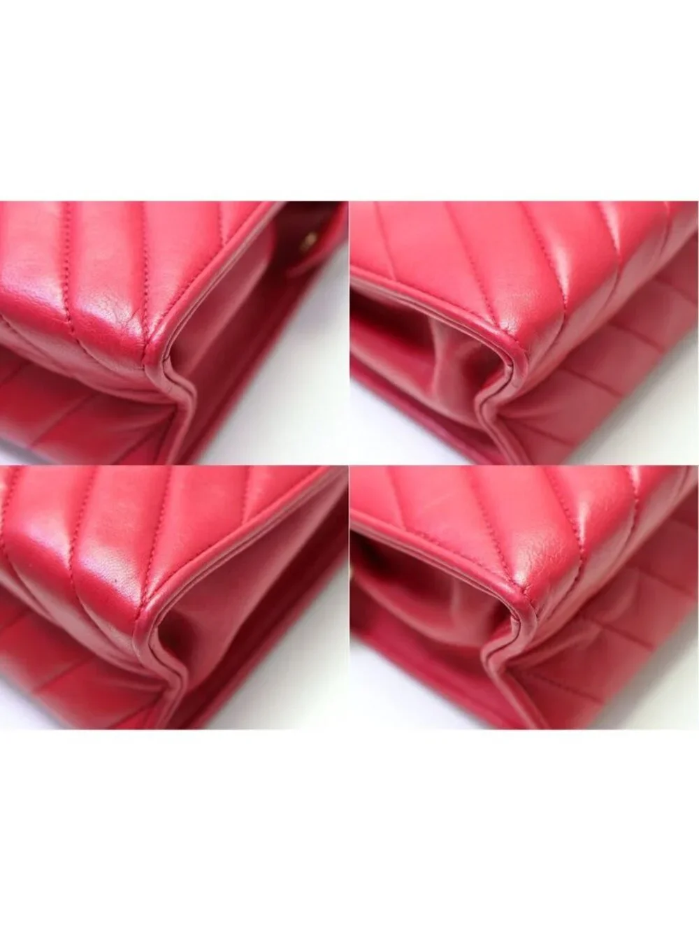Chanel V-stitch Lambskin Shoulder Bag